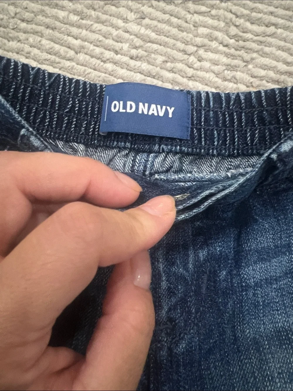Old Navy Baby Boy Dark Denim Blue Shorts